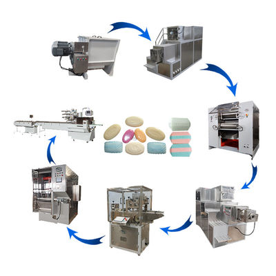 100-200 kg/h Linea di produzione di macchine per il sapone da biancheria