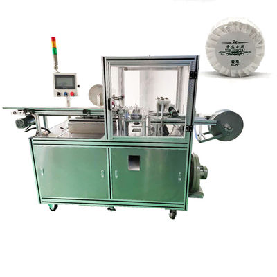 Stretch Film Round Soap Wrapping Machine per il veloce e facile imballaggio del sapone da lavaggio