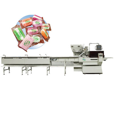 Stretch Film Round Soap Wrapping Machine per il veloce e facile imballaggio del sapone da lavaggio