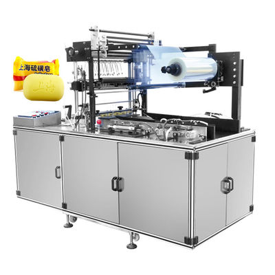 Stretch Film Round Soap Wrapping Machine per il veloce e facile imballaggio del sapone da lavaggio