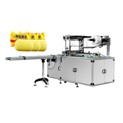 Stretch Film Round Soap Wrapping Machine per il veloce e facile imballaggio del sapone da lavaggio
