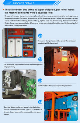 Rivoluzionate il vostro processo di produzione del sapone con il 2000ES-DRDT-A Duplex Single-Worm Refiner